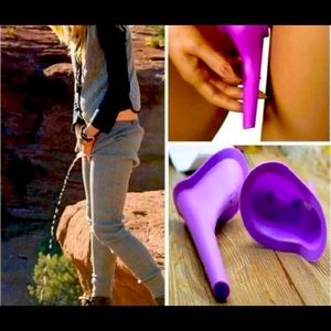 Female urinal camping potty on go